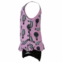 Violet Swimsuit Diaper Pink