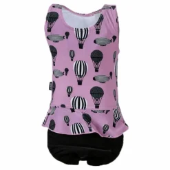 Violet Swimsuit Diaper Pink