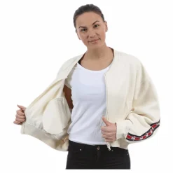 Violet Zip Sweat White