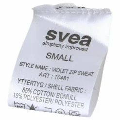 Violet Zip Sweat White