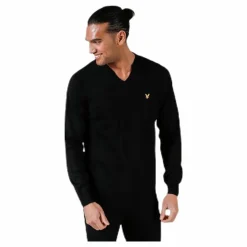 V-Neck Pullover Black