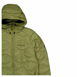 W Helium Down Hood Jacket Snap Green
