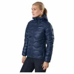 W Helium Down Hood Jacket Blue Shadow