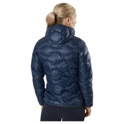 W Helium Down Hood Jacket Blue Shadow
