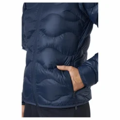 W Helium Down Hood Jacket Blue Shadow
