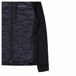 W Helium Down Hybrid Hood Black