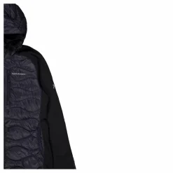 W Helium Down Hybrid Hood Black