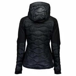 W Helium Down Hybrid Hood Black