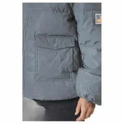 W. Hooded Reflective Puffer Ja Silver