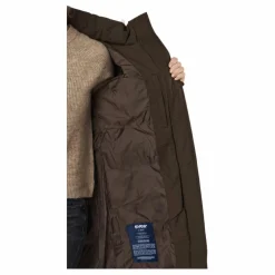 W. Long Slim Padded Parka Brownie Bit