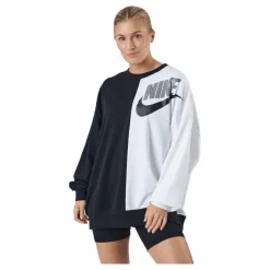 W Nsw Ft Flc Oos Crew Dnc Black/white