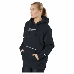 W Nsw Po Hoodie Os Bb Flc Prnt Black/white