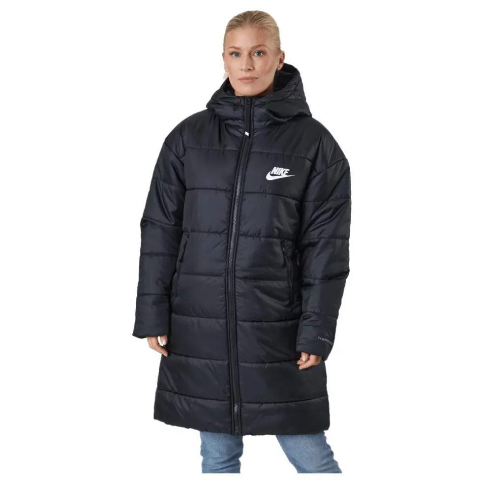 W Nsw Syn Tf Rpl Hd Parka Black/black/white