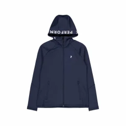 W Rider Mid Zip Hood Blue Shadow