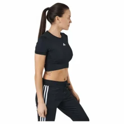 W Sml Fit T Black/white