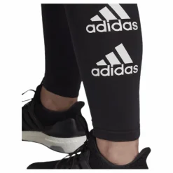 W Stacked Logo Cotton Tights Black / White