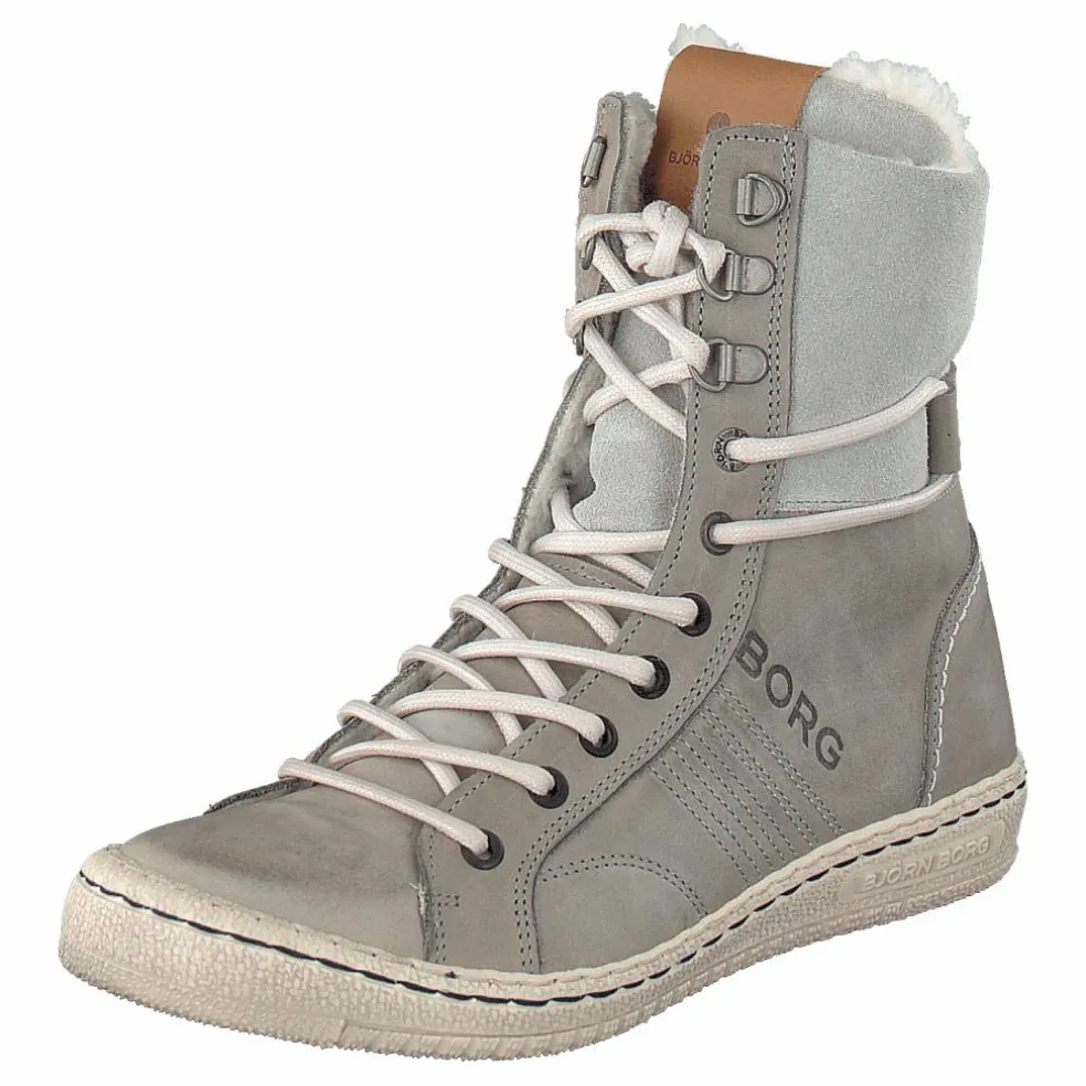 Wendy High Fur Light Grey