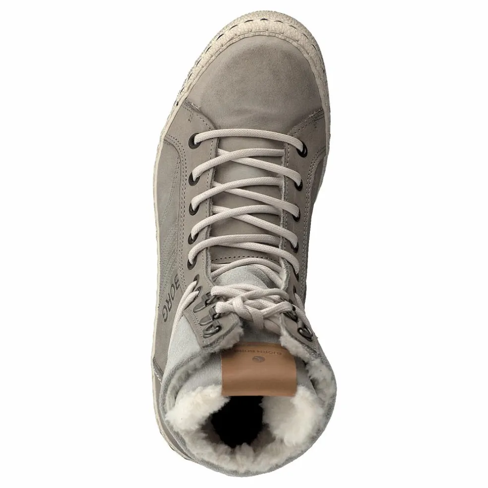 Wendy High Fur Light Grey