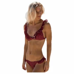 Wikolia Frill Brief Patterned/Red