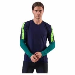 Wild Run Top LS Blue/Green