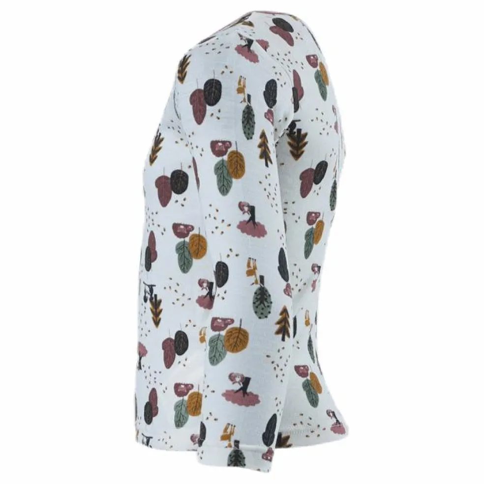 Willit Wool Ls Top White