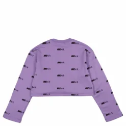 Wmns Printed Fleece Crewneck Pink