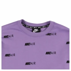 Wmns Printed Fleece Crewneck Pink