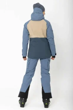 Women’S Light Padded Ski Jacket Nelkerim Dusty Blue