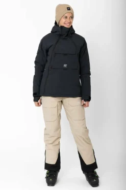 Women’S Light Padded Ski Jacket Nelkerim Black