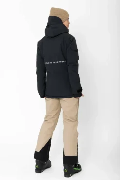 Women’S Light Padded Ski Jacket Nelkerim Black