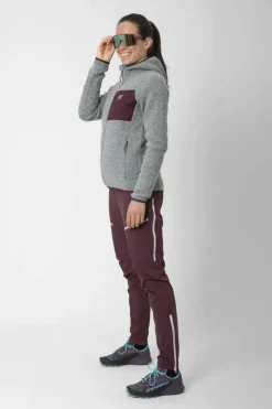 Women’S Wool Pile Hoodie Skord Grey