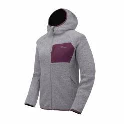 Women’S Wool Pile Hoodie Skord Grey