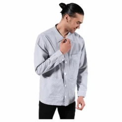 Worker Jacket Sala Thin Stripes Blue