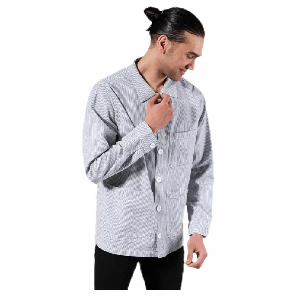 Worker Jacket Sala Thin Stripes Blue