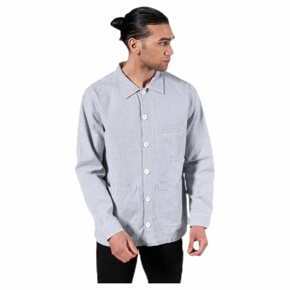 Worker Jacket Sala Thin Stripes Blue