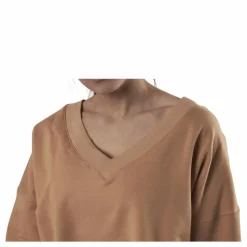 Yoga Off-Mat Fleece V-Neck Pink/White